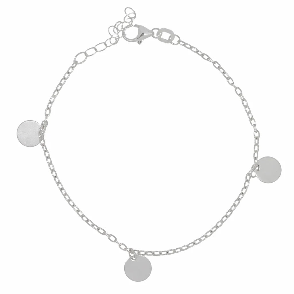 Sølv Plade Armbånd