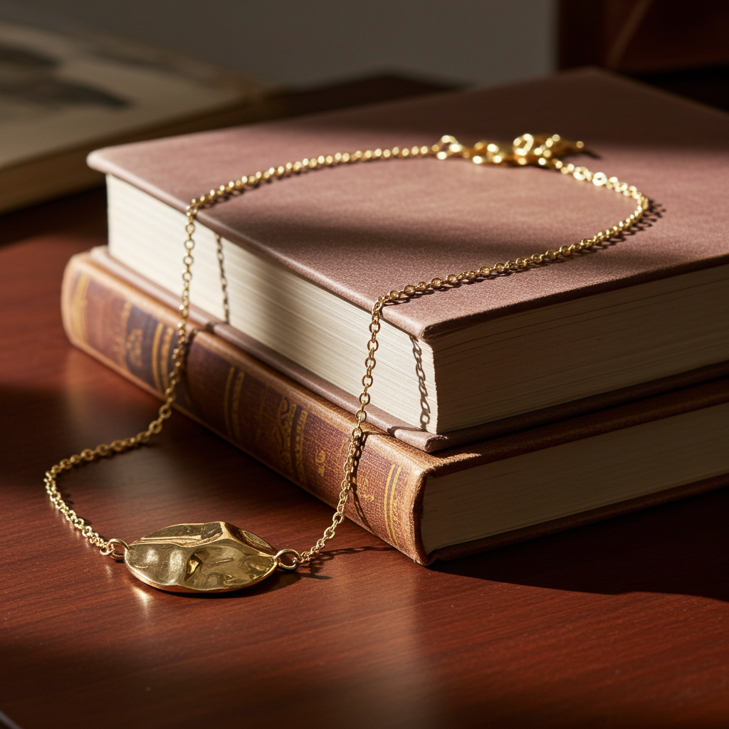 Forgyldt Bølget Plade Armbånd