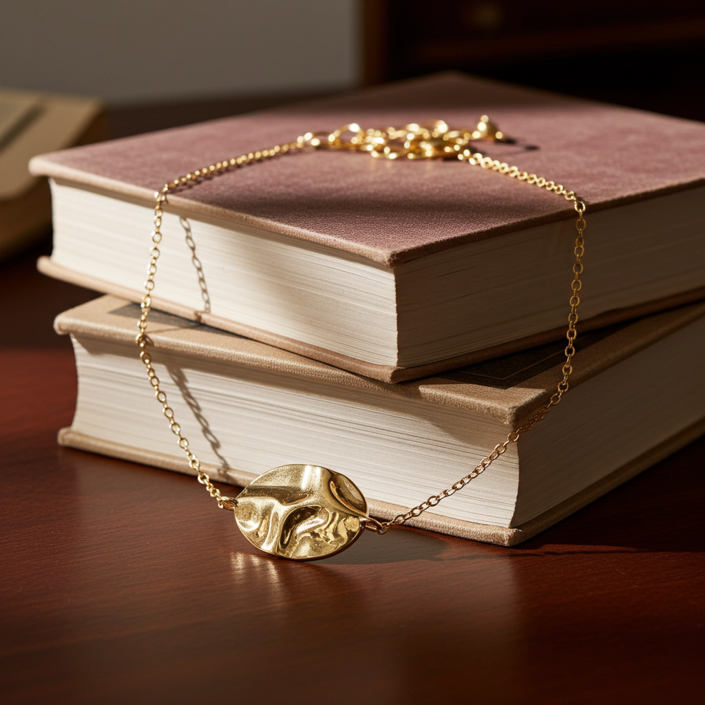 Forgyldt Bølget Plade Armbånd