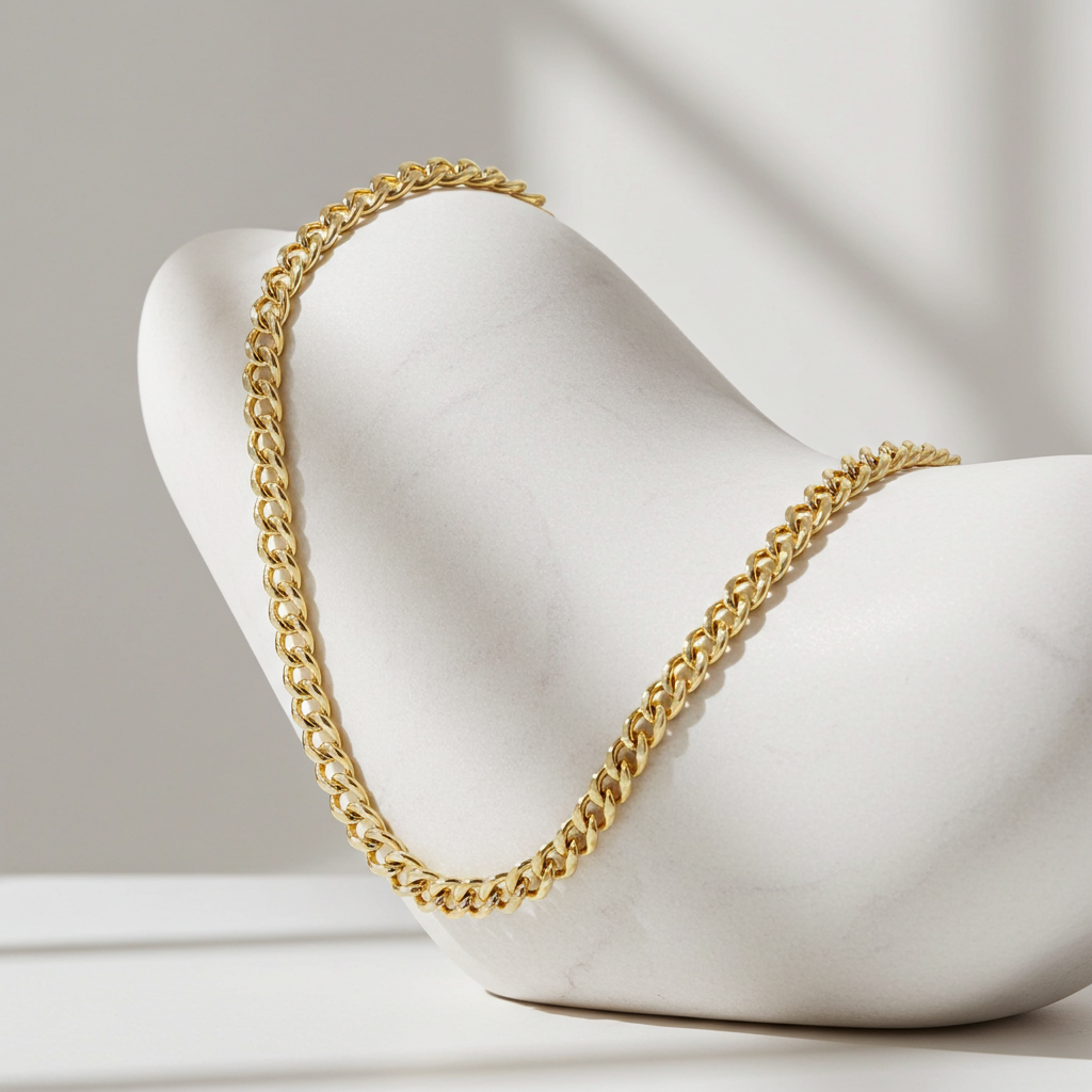 Forgyldt Rund Panser Armbånd