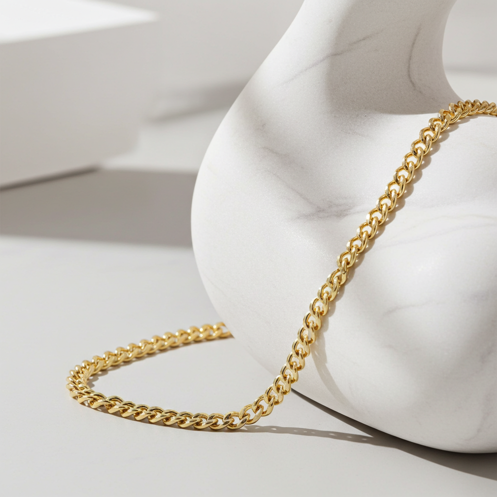 Forgyldt Rund Panser Armbånd