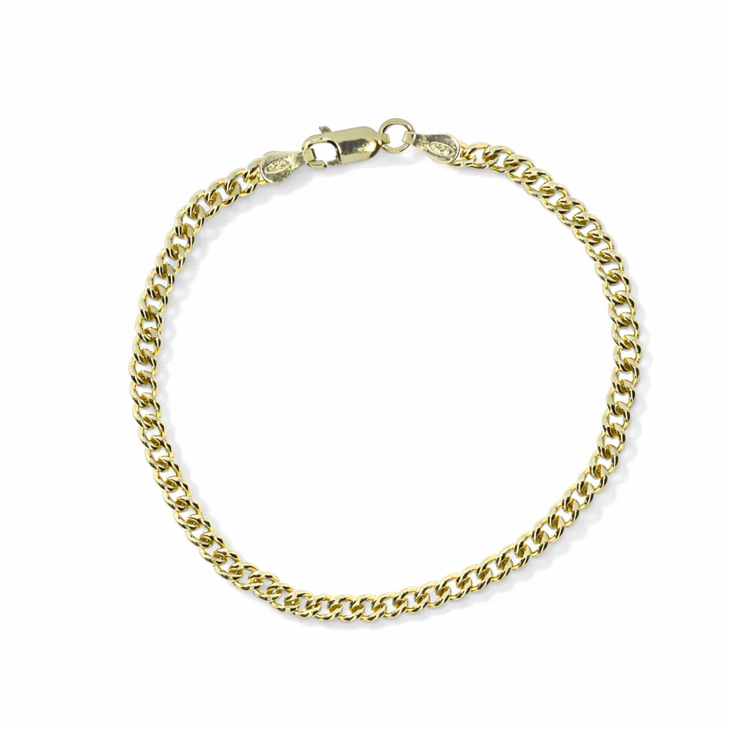 Forgyldt Rund Panser Armbånd
