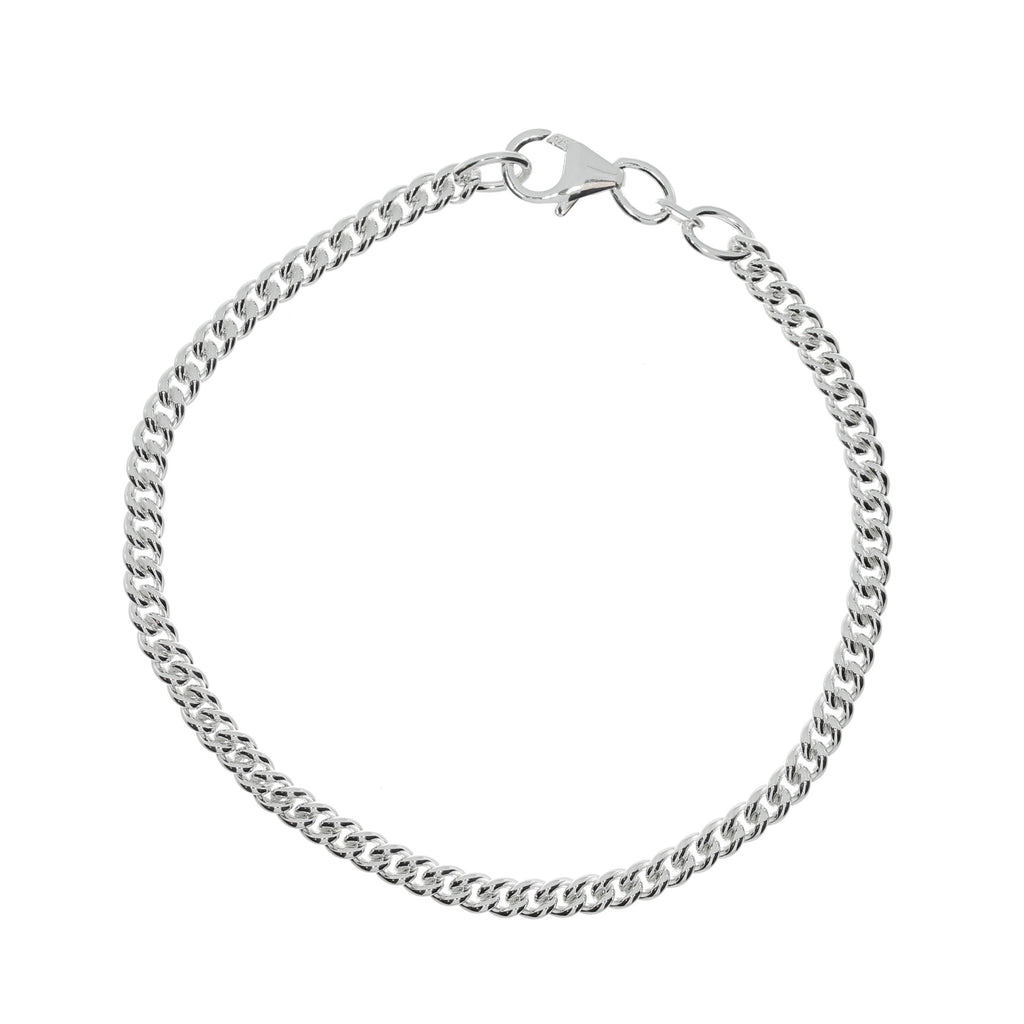 Sølv Rund Panser Armbånd