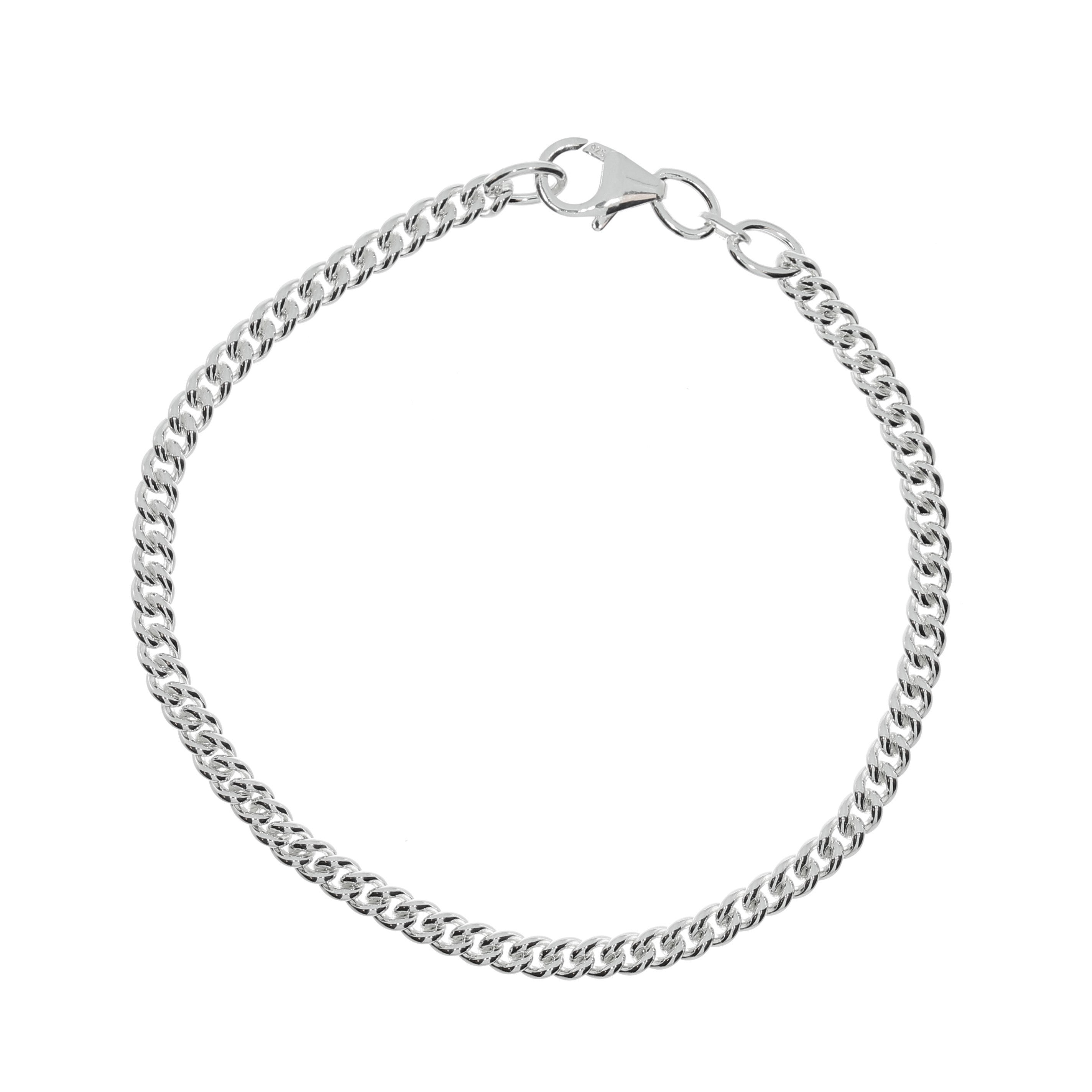 Sølv Rund Panser Armbånd