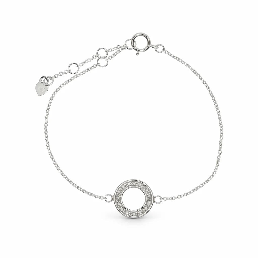 Sølv Cirkel Armbånd