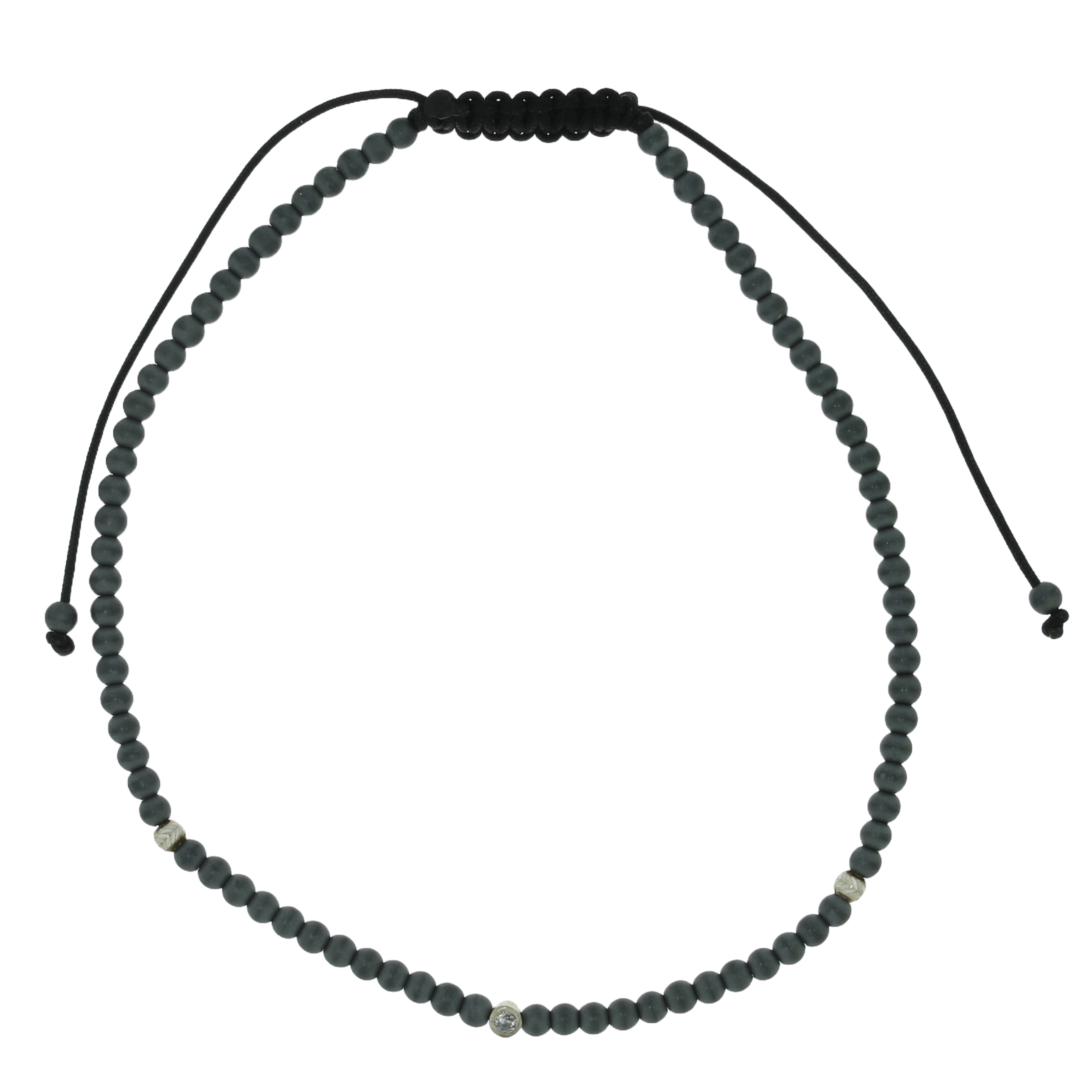 Lys Grå Sten Armbånd