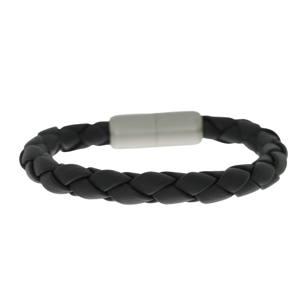 Læder Armbånd Sort