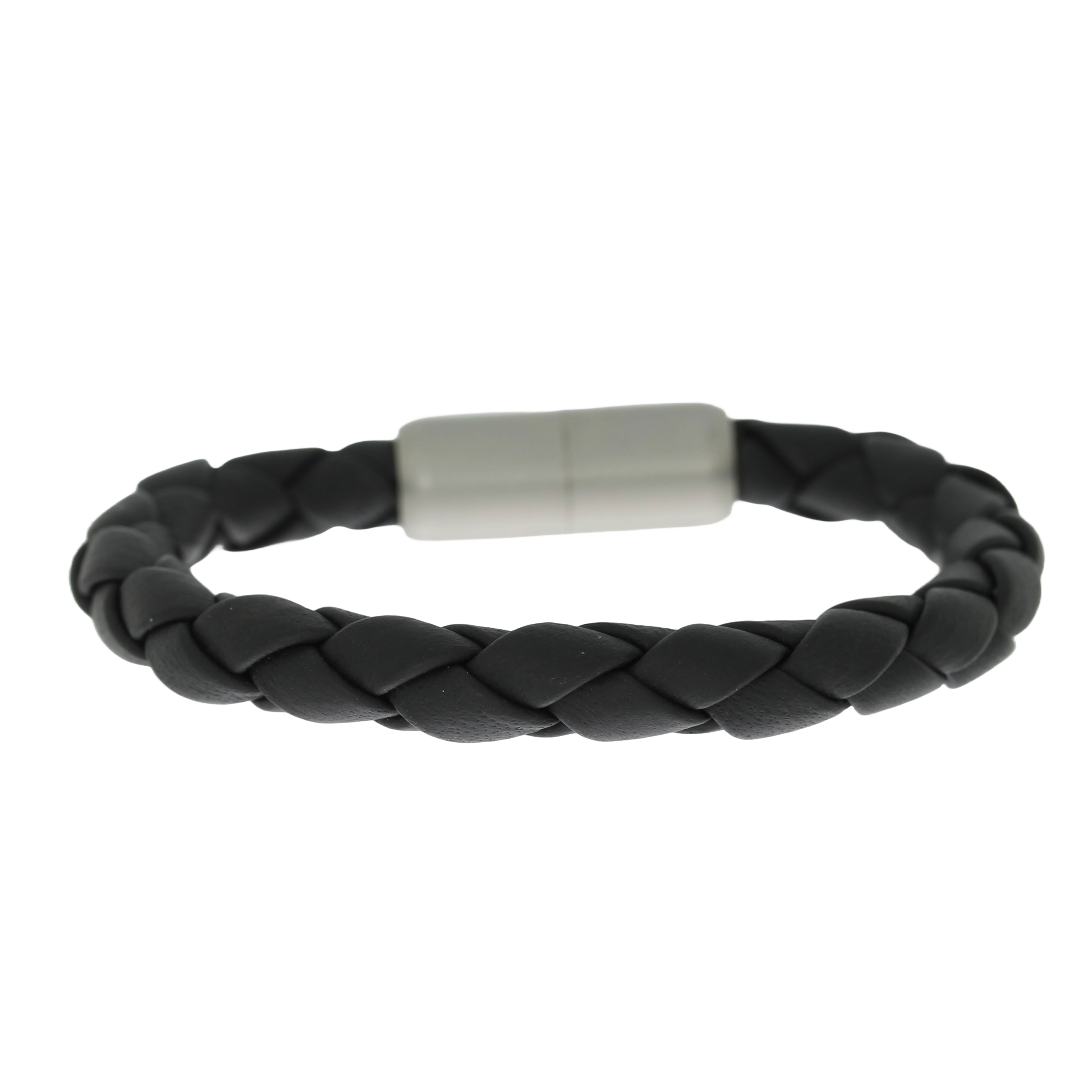 Læder Armbånd Sort