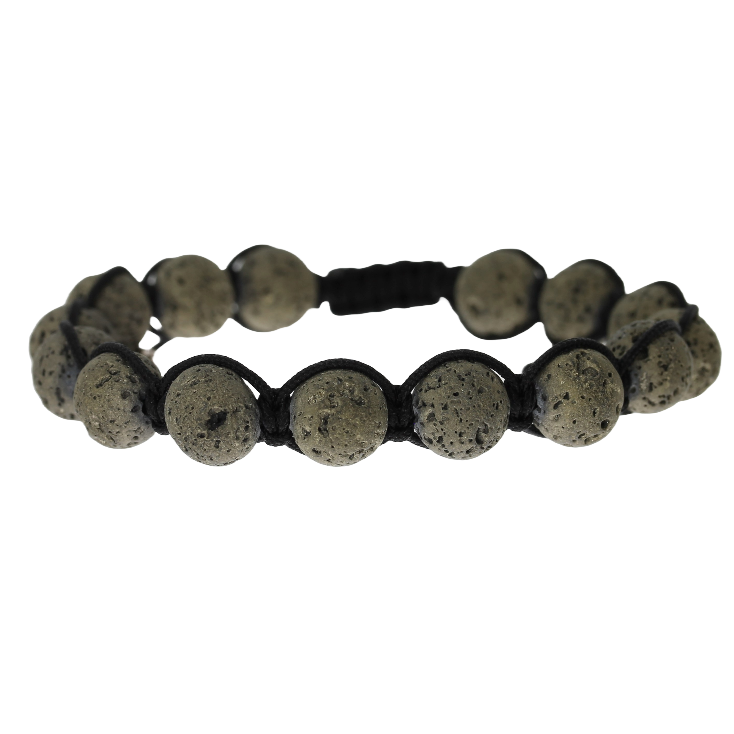 Grå Lavekugler Armbånd