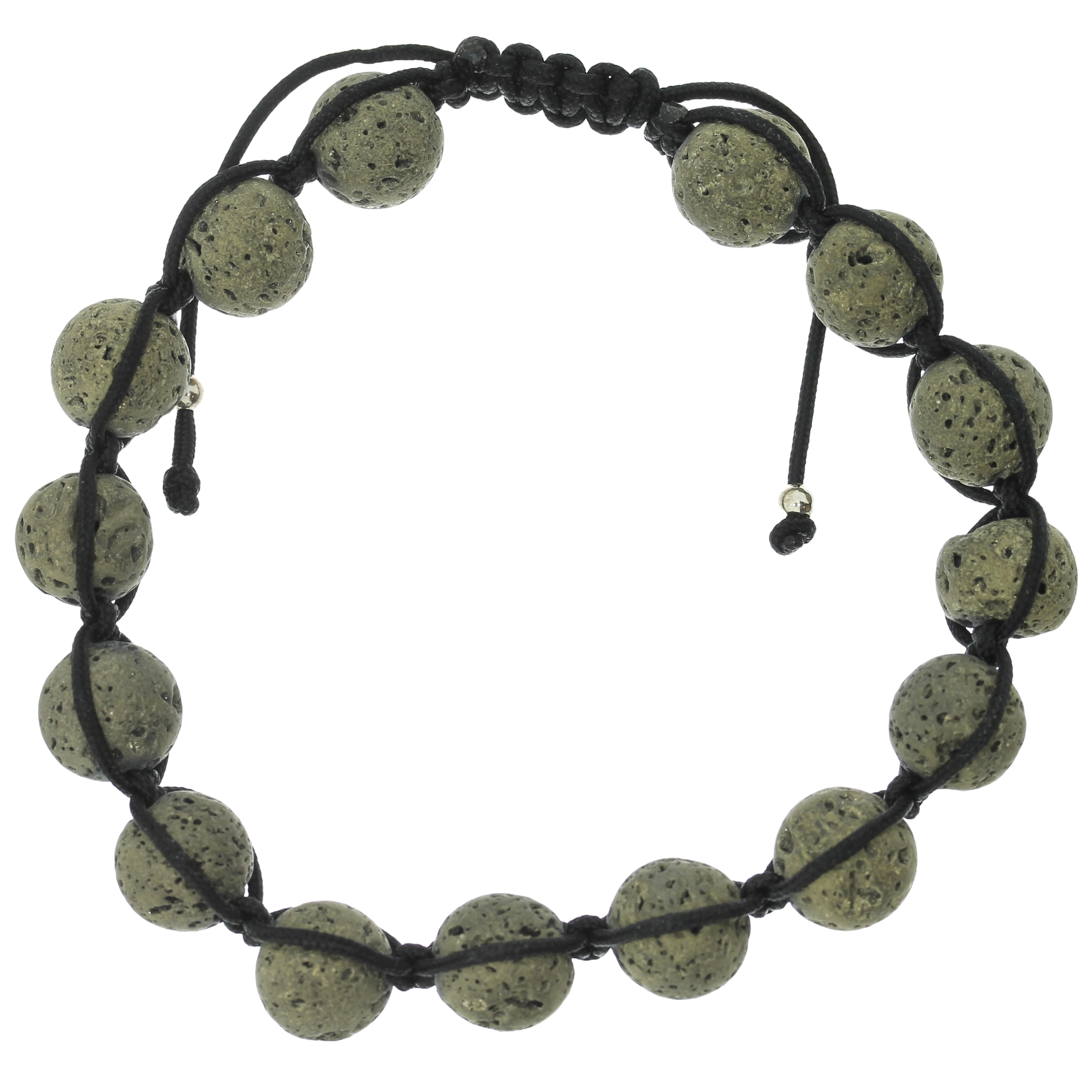 Grå Lavekugler Armbånd