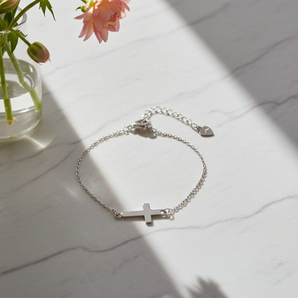 Sølv Stavkors Armbånd