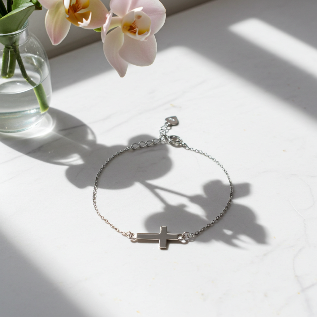 Sølv Stavkors Armbånd