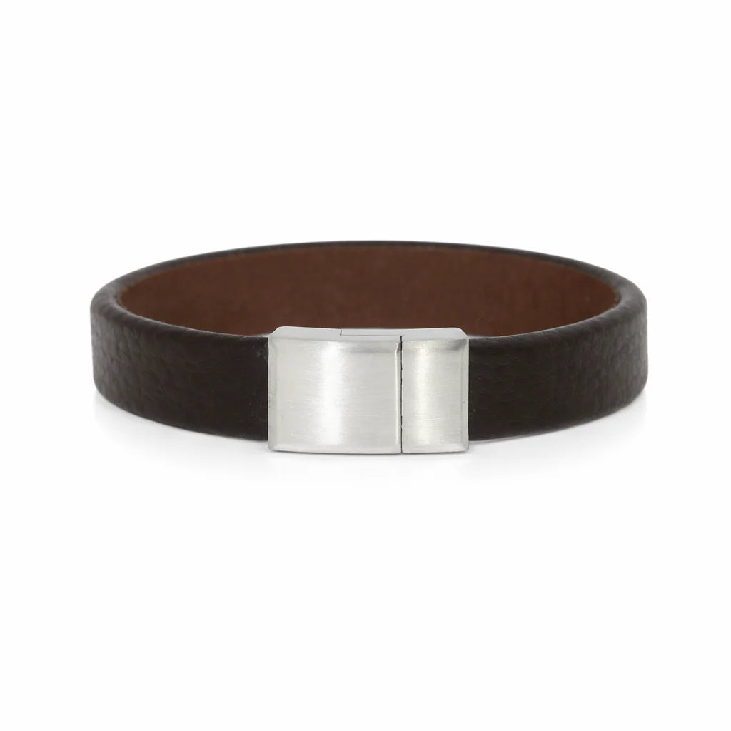 Læderarmbånd Brun