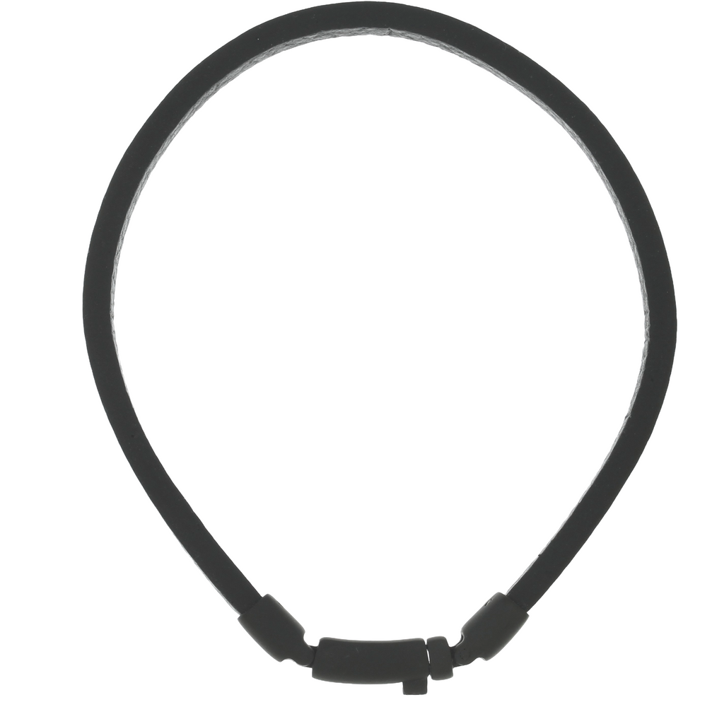 Læderarmbånd Sort