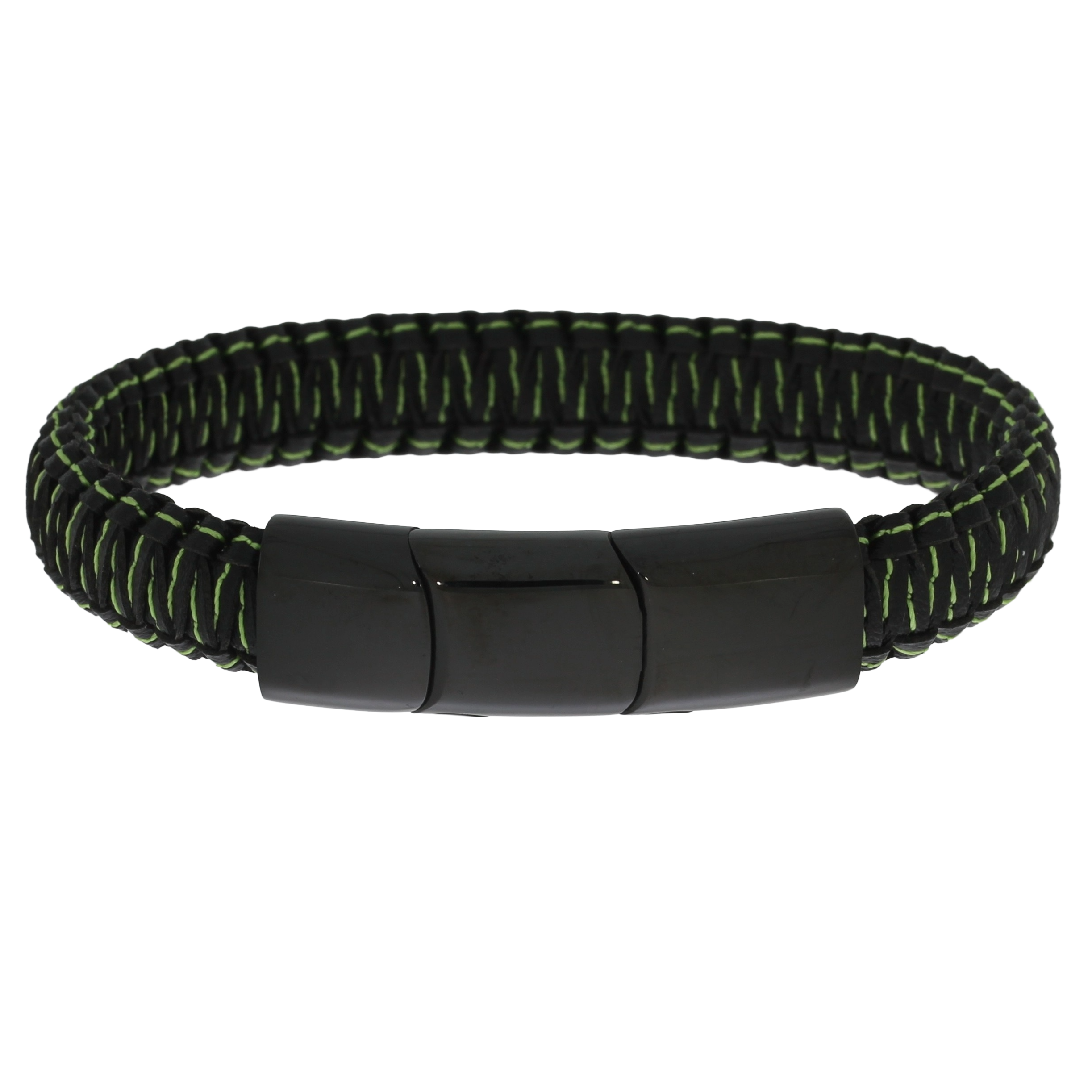 Flettet Stål Armbånd Grøn