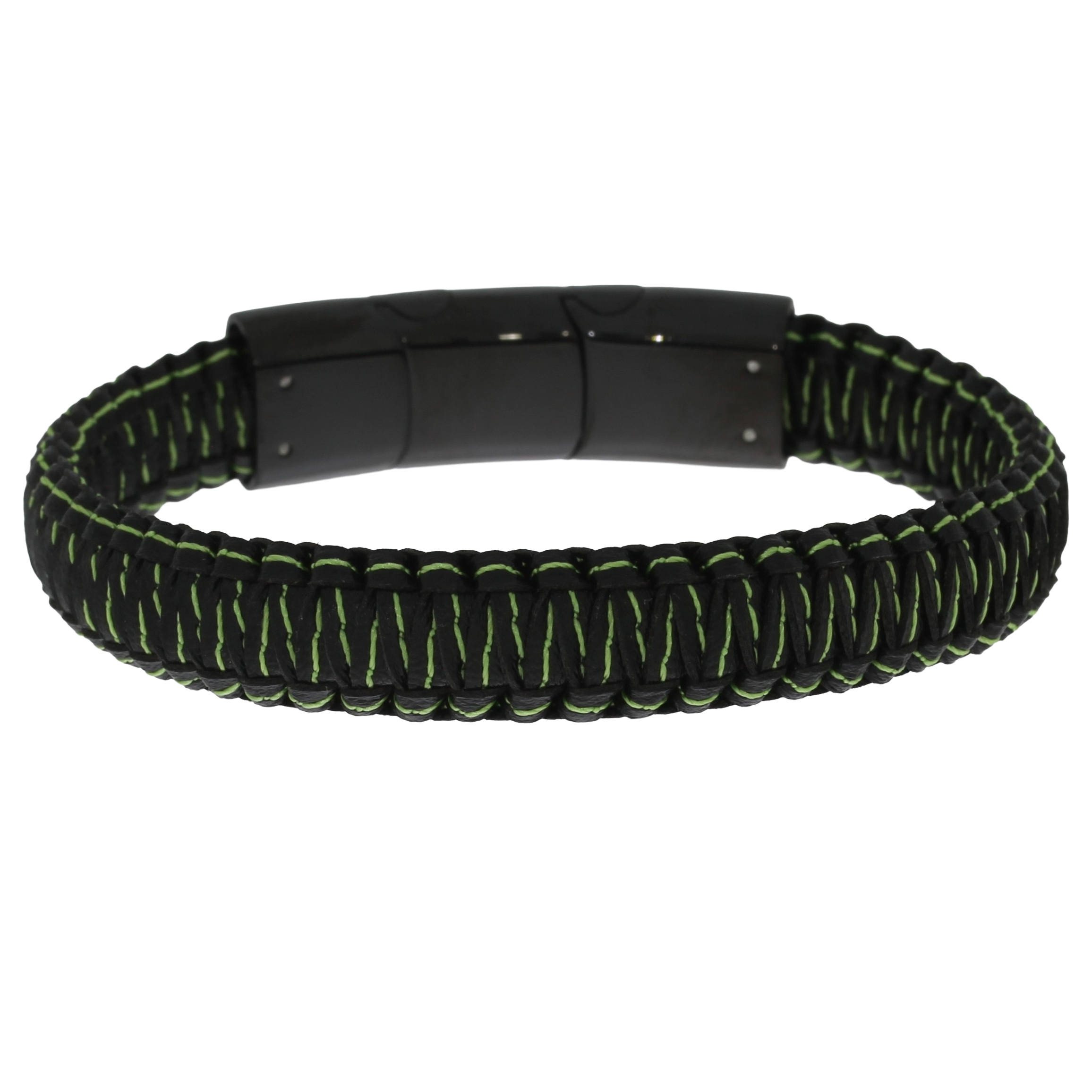 Flettet Stål Armbånd Grøn