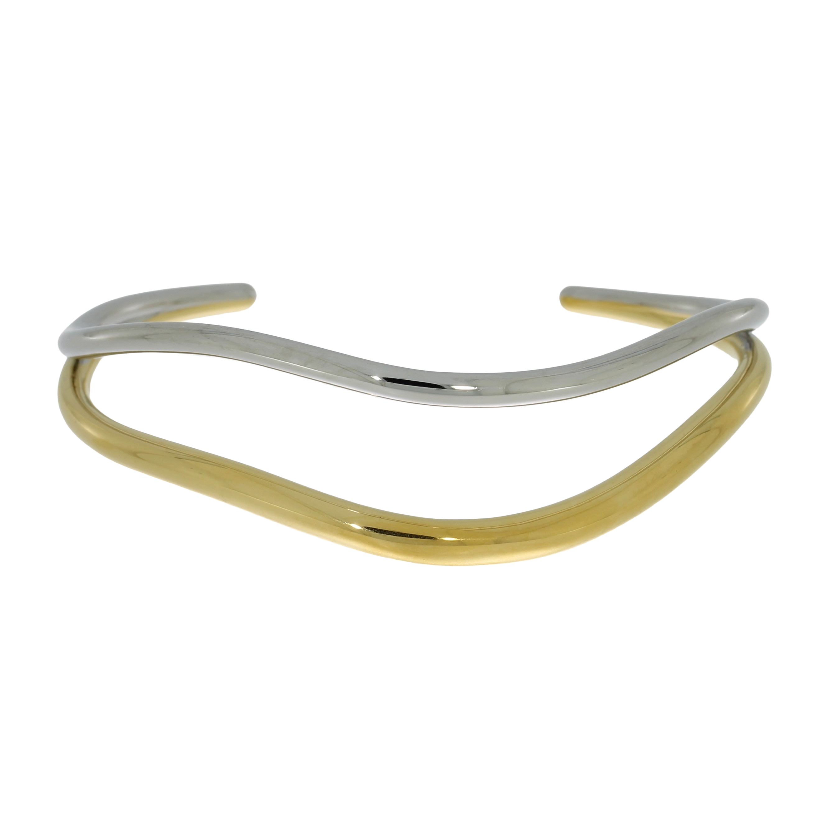 Stål Tofarvet Armring
