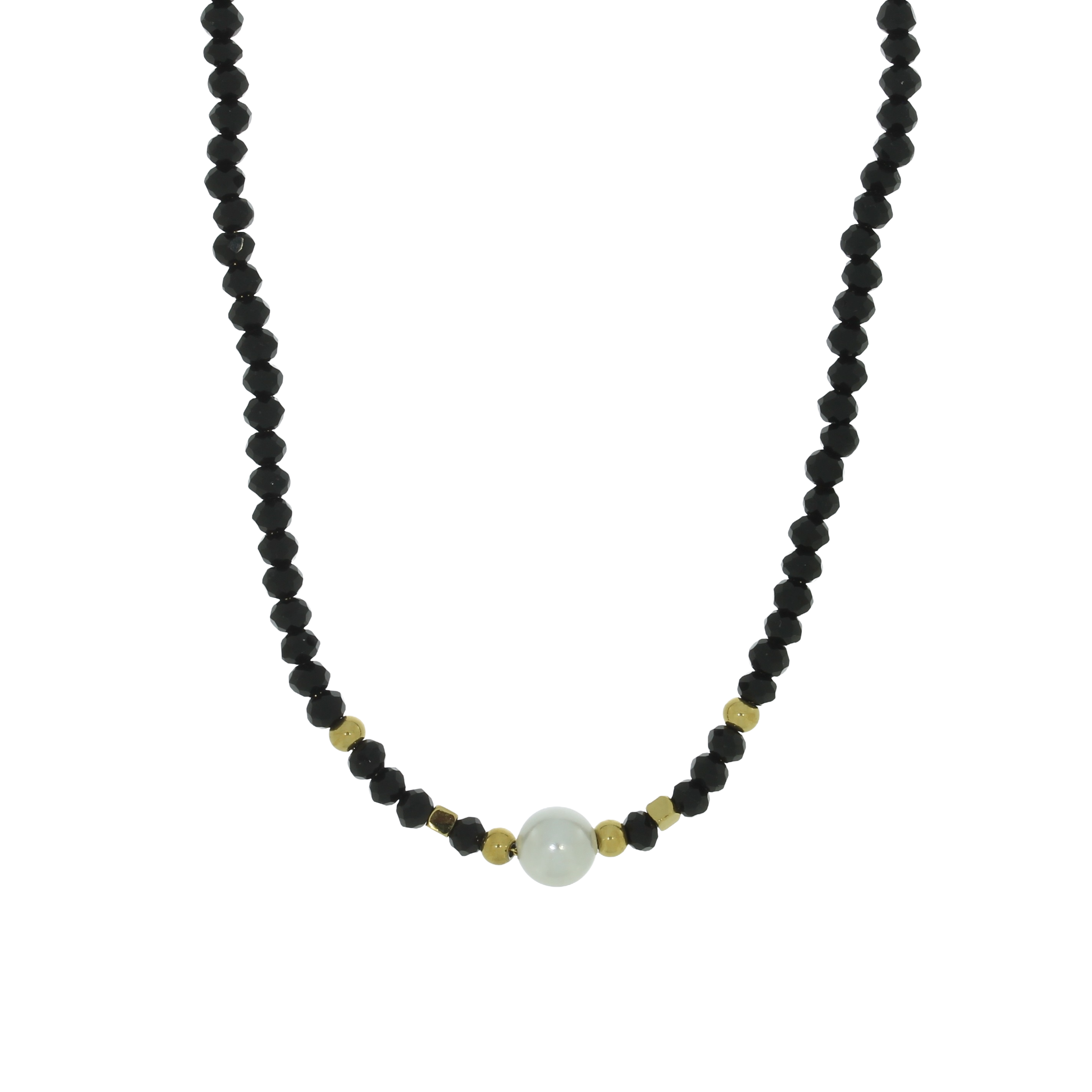 Onyx Perle Halskæde