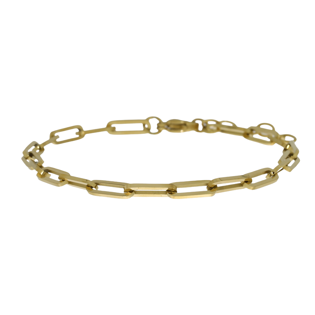 Forgyldt Stål Lænke Armbånd