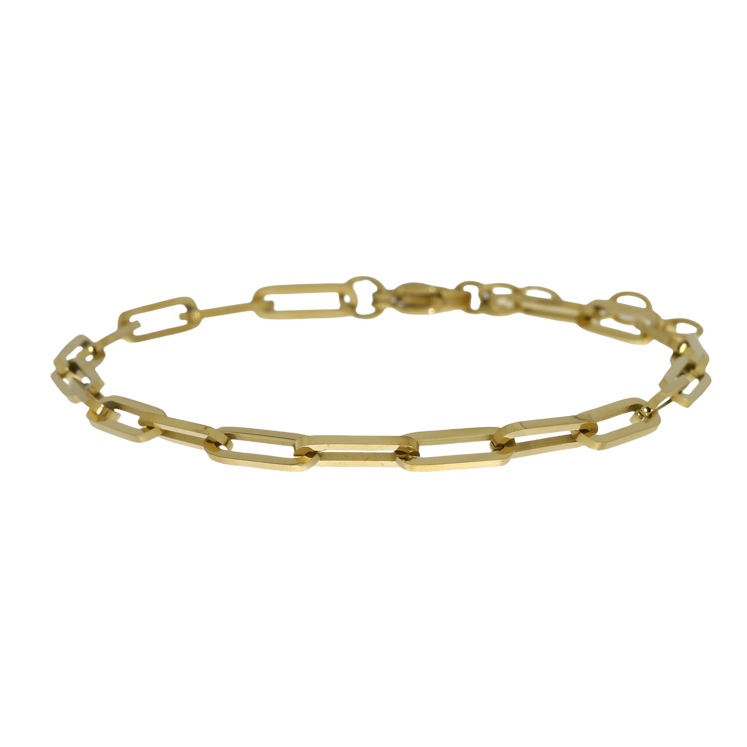 Forgyldt Stål Lænke Armbånd