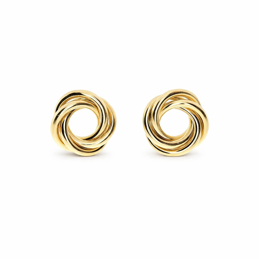 9 Karat Cirkel Øreringe