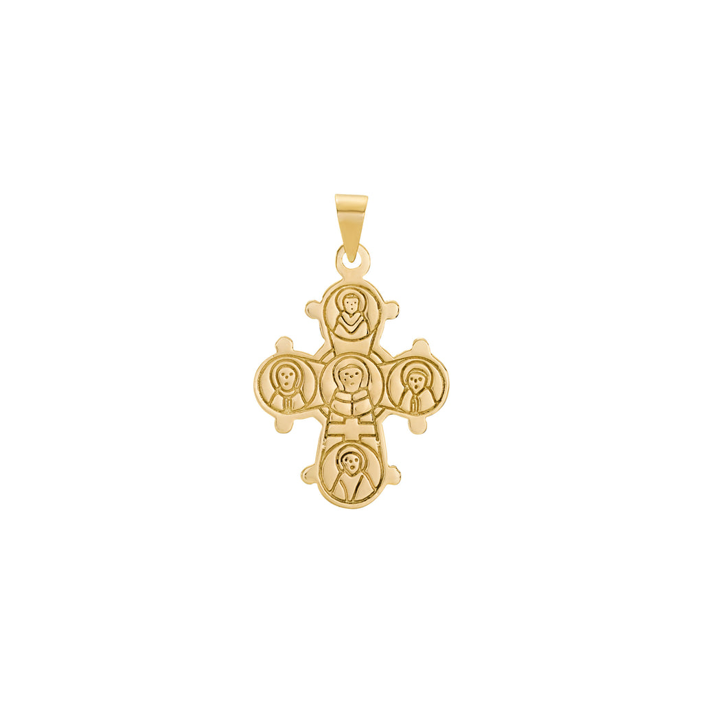 14 Karat dagmarkors 15x12 mm