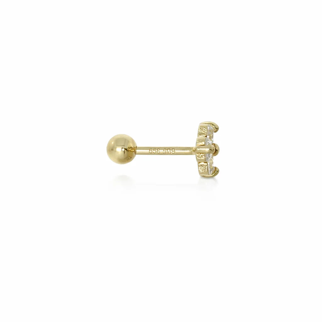 8 Karat Blomst Piercing