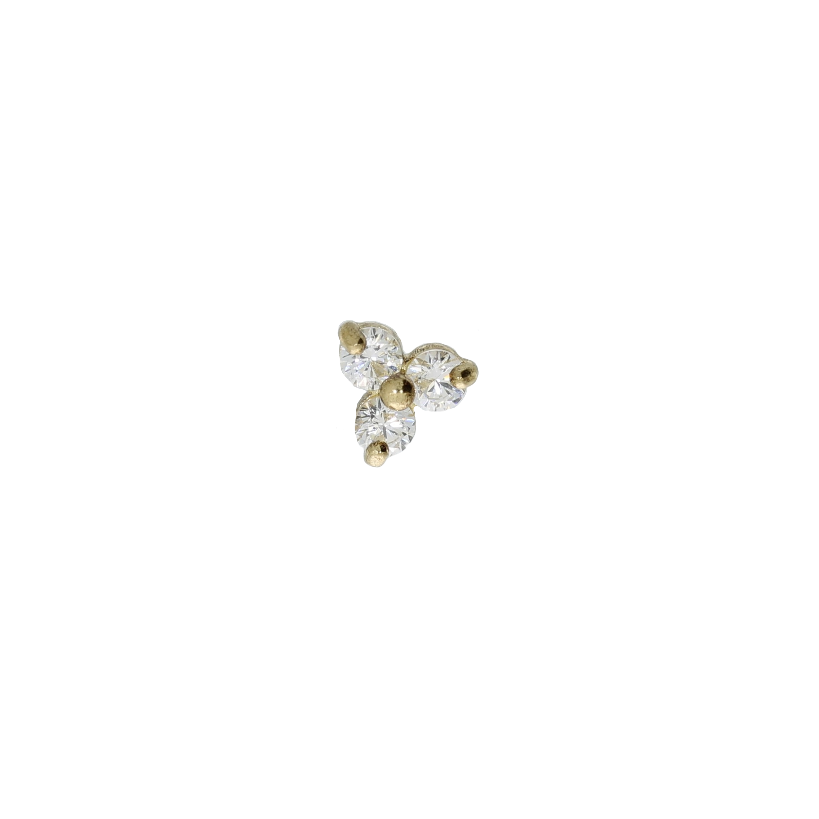 8 Karat Blomst Piercing