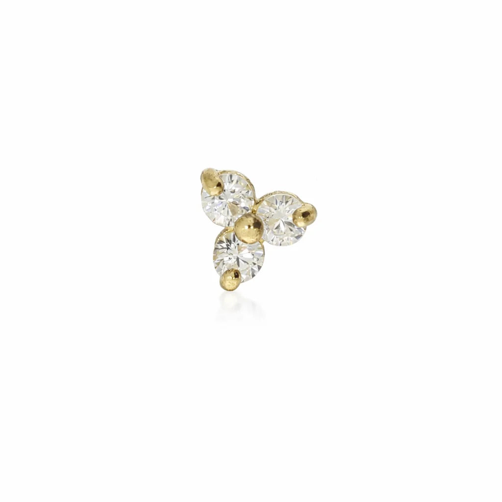 8 Karat Blomst Piercing