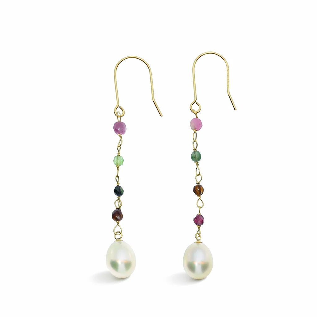 8 Karat Perle Ørehænger