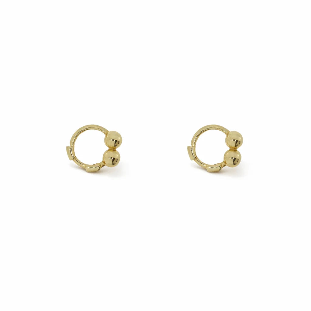 8 Karat Kugle Mini Creoler