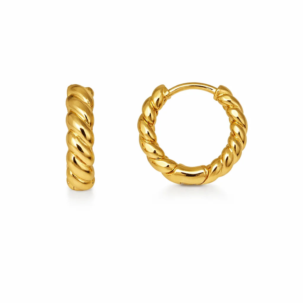 8 Karat Snoede Creoler