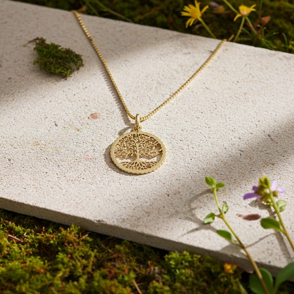 9 Karat Livets Træ Vedhæng