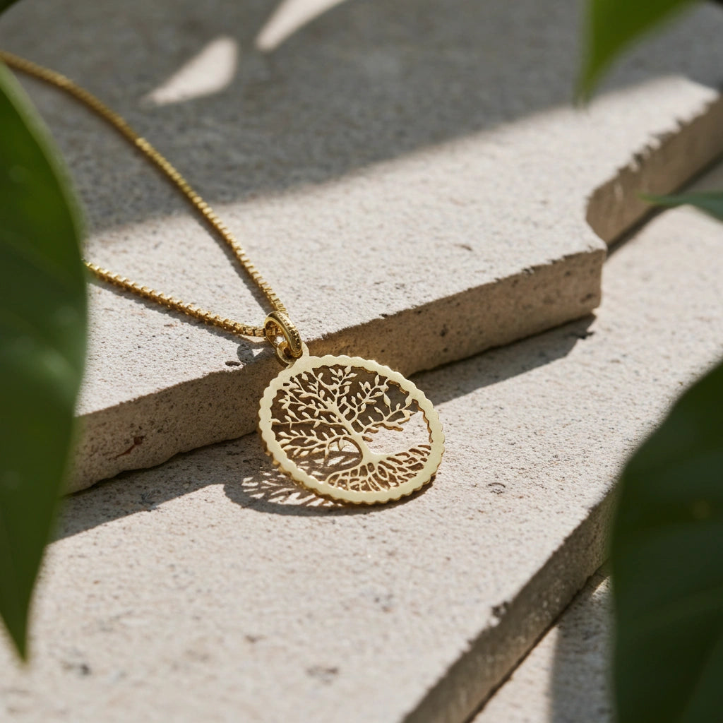 9 Karat Livets Træ Vedhæng