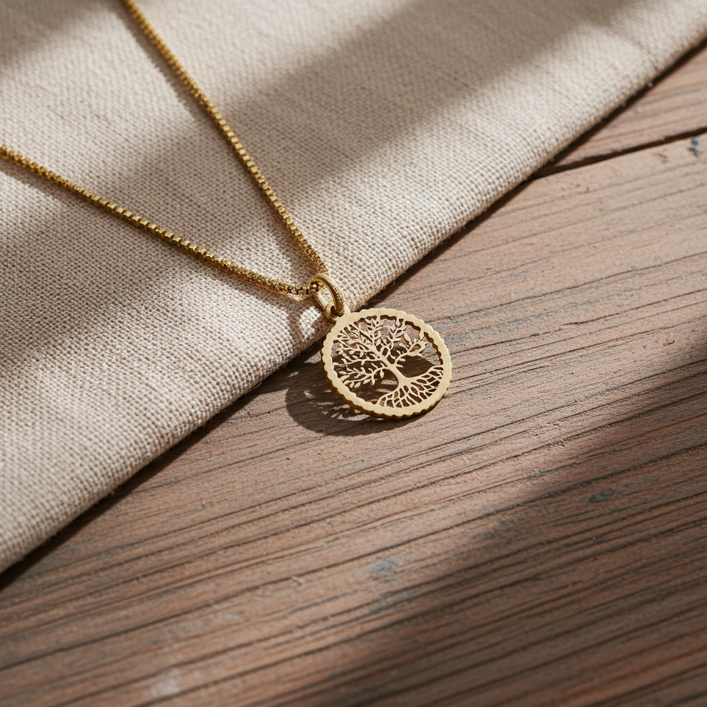 9 Karat Livets Træ Vedhæng