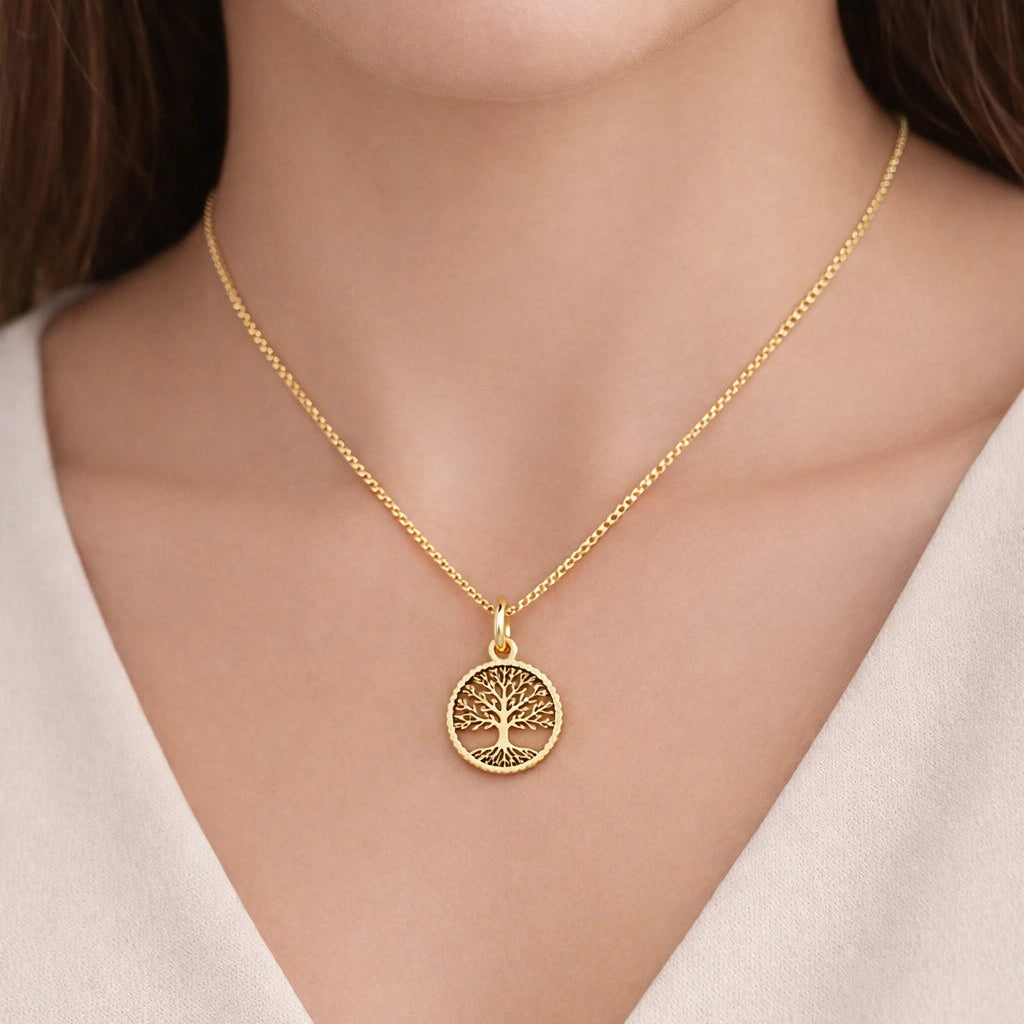 9 Karat Livets Træ Vedhæng