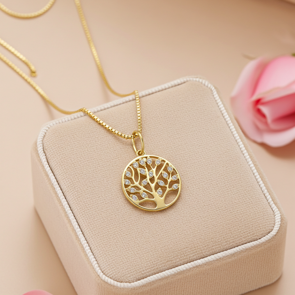 9 Karat Livets Træ Vedhæng