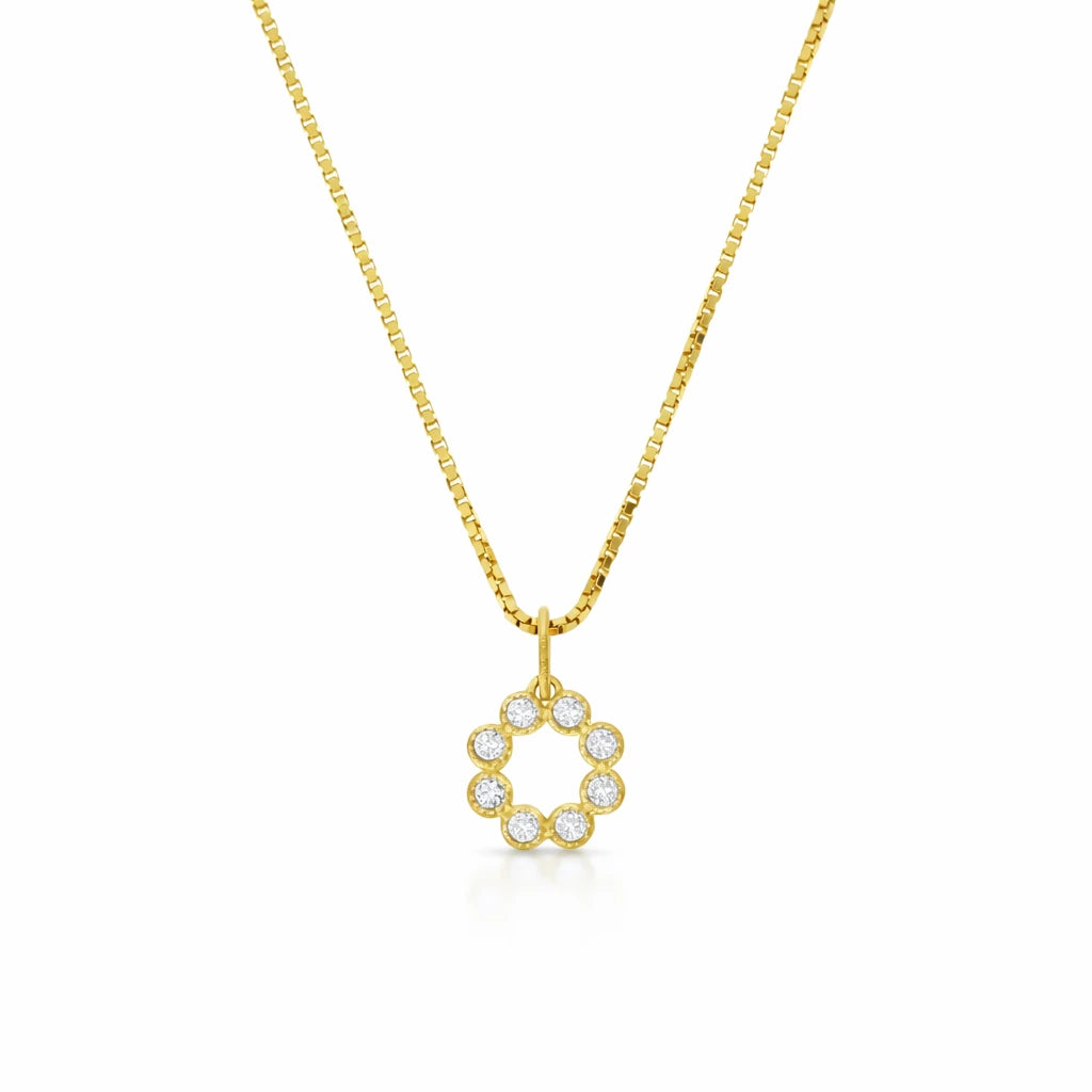 8 Karat Cirkel Halskæde