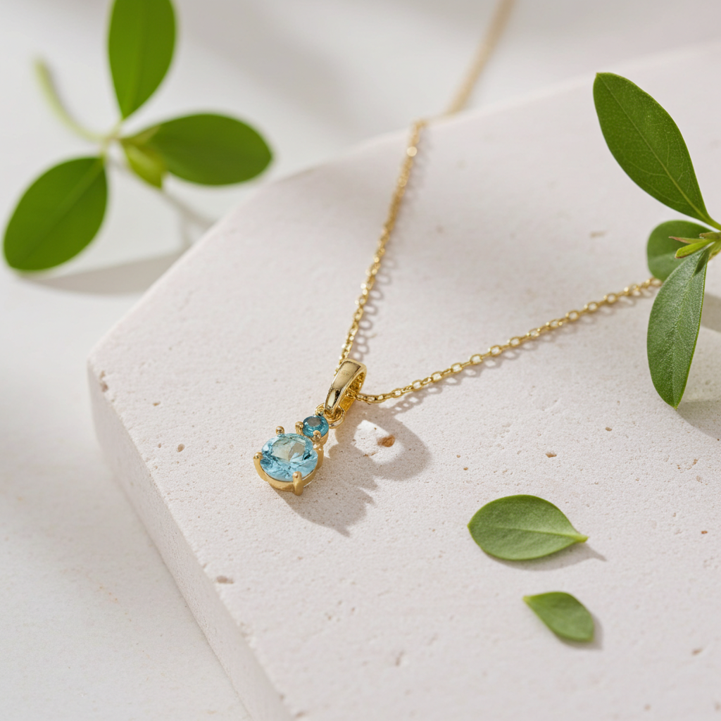 8 Karat Topas Vedhæng