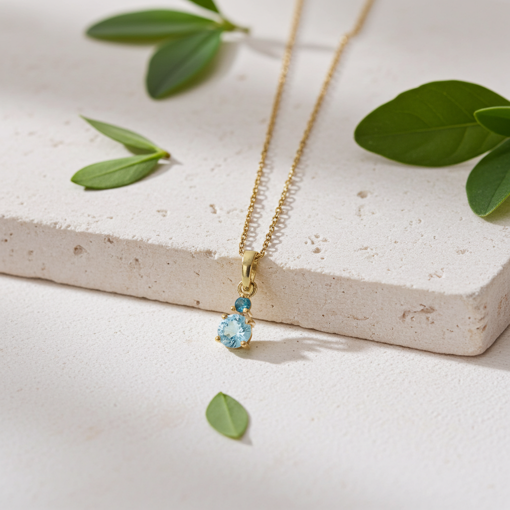 8 Karat Topas Vedhæng