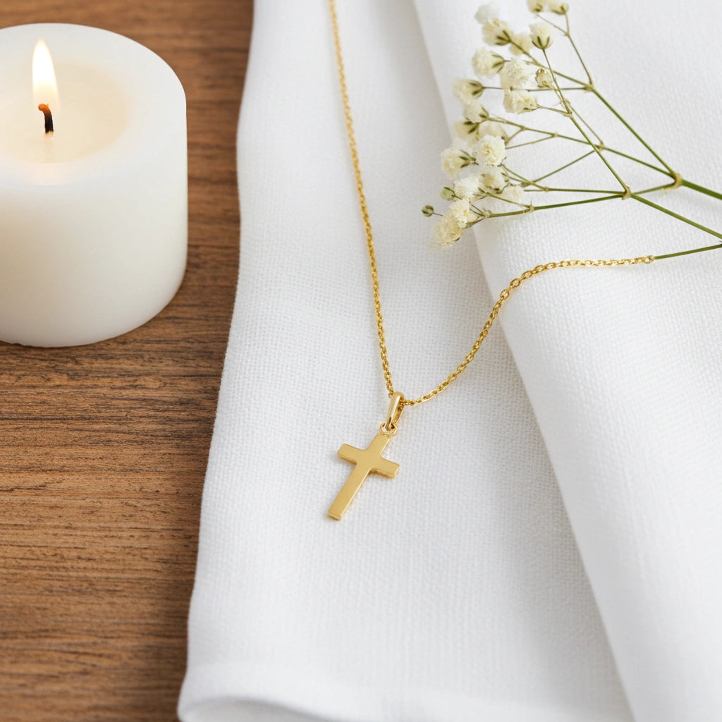 8 Karat Kors Vedhæng