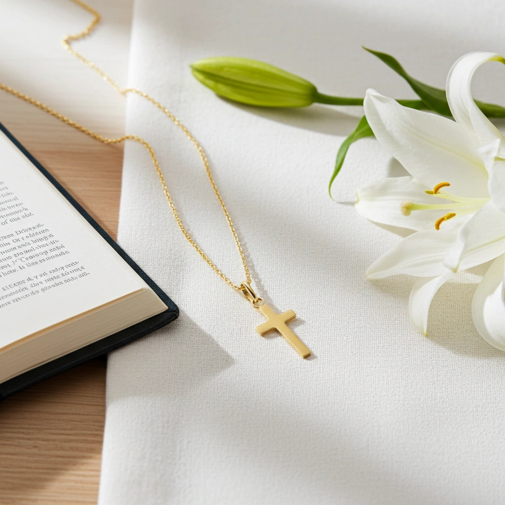 8 Karat Kors Vedhæng