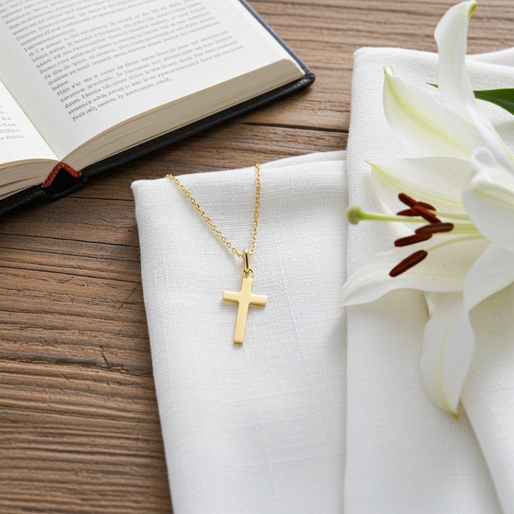 8 Karat Kors Vedhæng