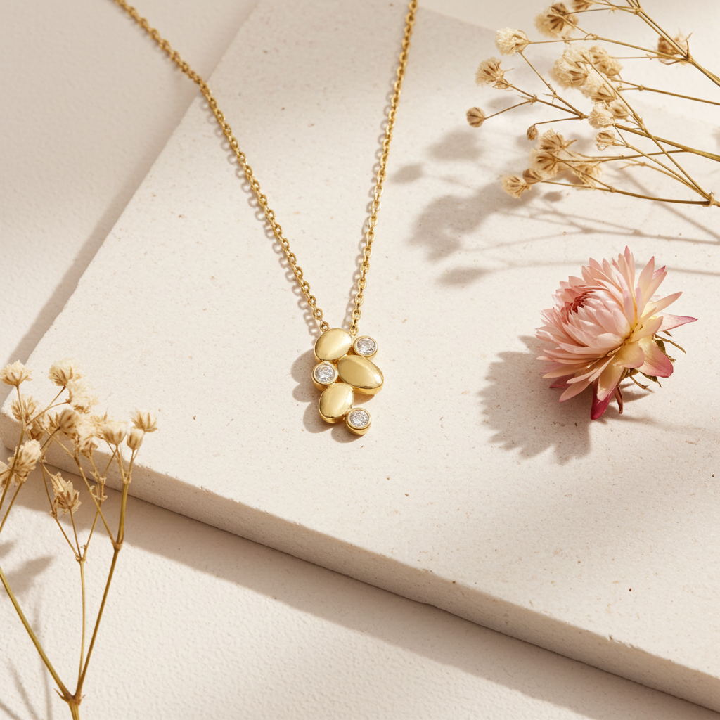 8 Karat Blad Vedhæng