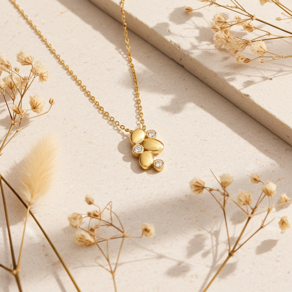 8 Karat Blad Vedhæng