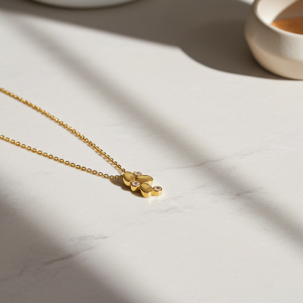 8 Karat Blad Vedhæng