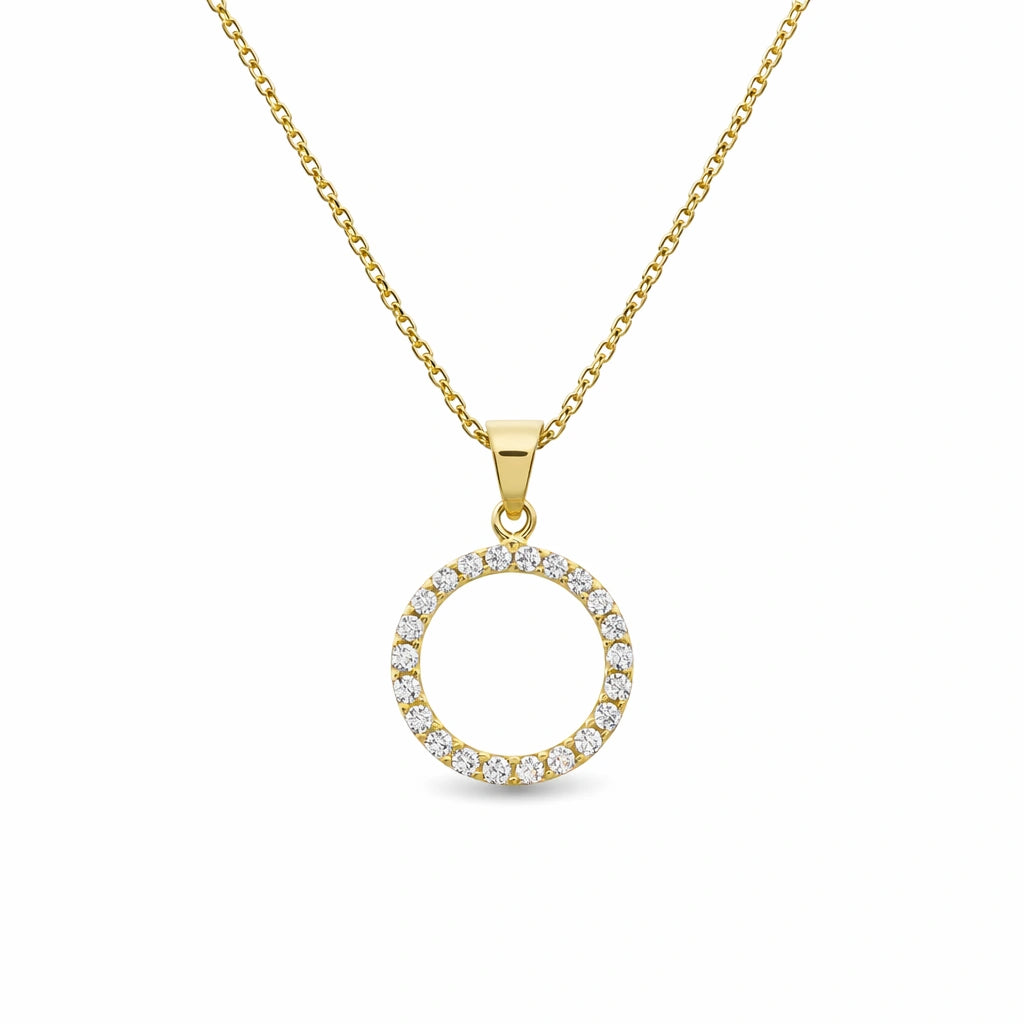 8 Karat Cirkel Vedhæng