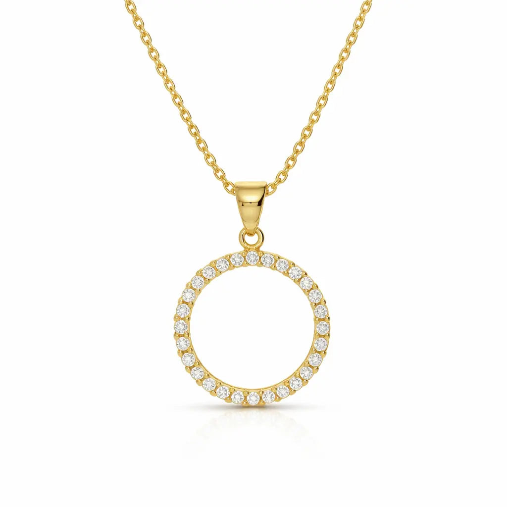 9 Karat Cirkel Vedhæng