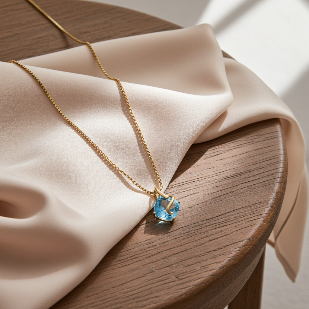 8 Karat Blue Skyline Halskæde