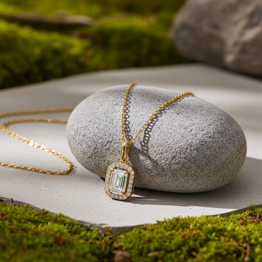 8 Karat Roset Halskæde